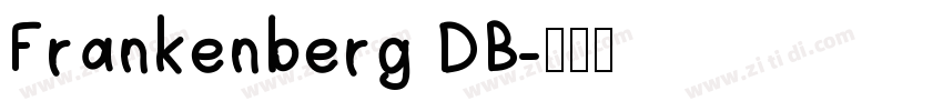 Frankenberg DB字体转换